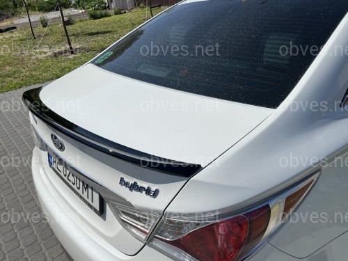 Спойлер лип Hyundai Sonata YF 2010-2015 ABS пластик, цвет черный глянец Спойлер лип Hyundai Sonata YF 2010-2015 ABS пластик, цвет черный глянец