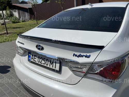 Спойлер лип Hyundai Sonata YF 2010-2015 ABS пластик, цвет черный глянец Спойлер лип Hyundai Sonata YF 2010-2015 ABS пластик, цвет черный глянец