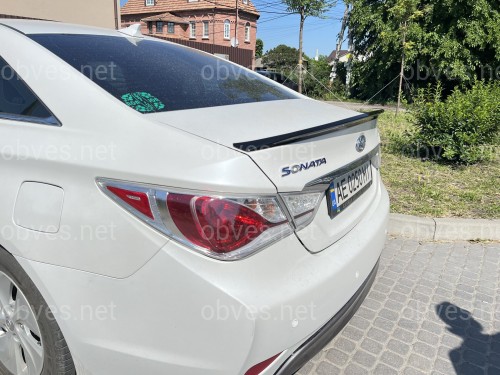 Спойлер лип Hyundai Sonata YF 2010-2015 ABS пластик, цвет черный глянец Спойлер лип Hyundai Sonata YF 2010-2015 ABS пластик, цвет черный глянец