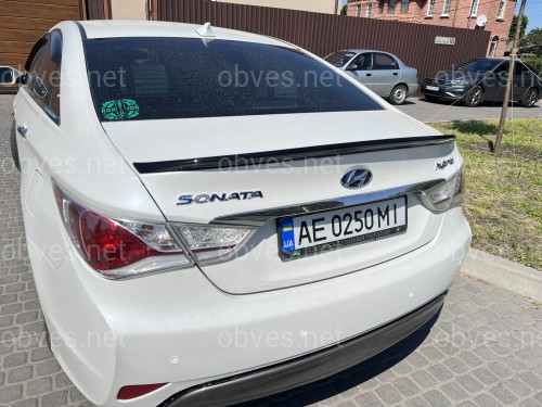 Спойлер лип Hyundai Sonata YF 2010-2015 ABS пластик, цвет черный глянец Спойлер лип Hyundai Sonata YF 2010-2015 ABS пластик, цвет черный глянец
