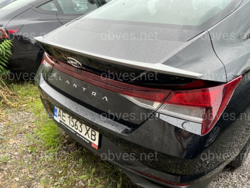 Спойлер лип Hyundai Elantra CN7 21+ ABS пластик под покраску Спойлер лип Hyundai Elantra CN7 21+ ABS пластик под покраску