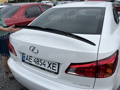 Спойлер лип багажника Lexus IS 2005-2012 ABS пластик, цвет черный глянец