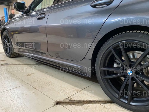 Лезвия под пороги M-Perfomance BMW 3 series G20 G21 2018- 2шт. черный глянец Лезвия под пороги M-Perfomance BMW 3 series G20 G21 2018- 2шт. черный глянец