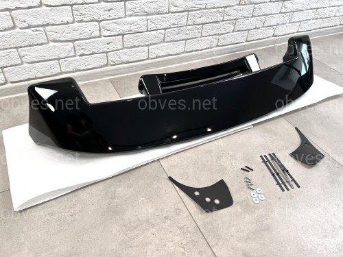 Спойлер козырек Toyota Land Cruiser 100 / Lexus LX 470 1998-2007 ABS пластик цвет черный, модель Maxi