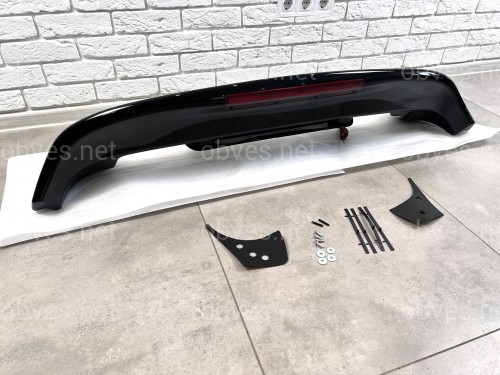 Спойлер козырек Toyota Land Cruiser 100 / Lexus LX 470 1998-2007 ABS пластик цвет черный, модель Maxi