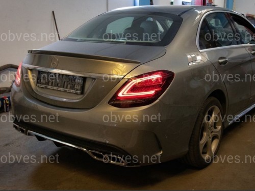 Задние LED фонари рестайлинг 2019+ для Mercedes-Benz C-class W205 2015-2021 2шт.