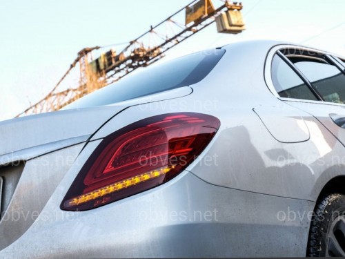 Задние LED фонари рестайлинг 2019+ для Mercedes-Benz C-class W205 2015-2021 2шт.