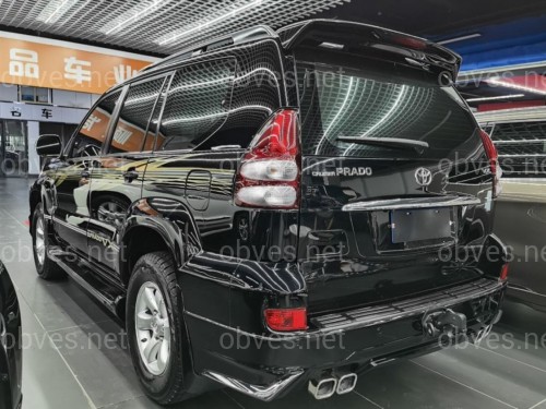 Обвес юбка заднего бампера Toyota Land Cruiser Prado 120 2003-2009