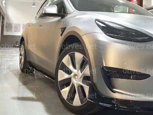 Комплект обвеса Tesla Model Y 2020- ABS пластик, цвет черный глянец Комплект обвеса Tesla Model Y 2020- ABS пластик, цвет черный глянец
