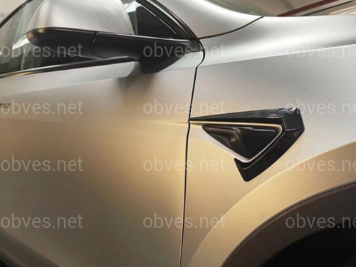 Комплект обвеса Tesla Model Y 2020- ABS пластик, цвет черный глянец Комплект обвеса Tesla Model Y 2020- ABS пластик, цвет черный глянец