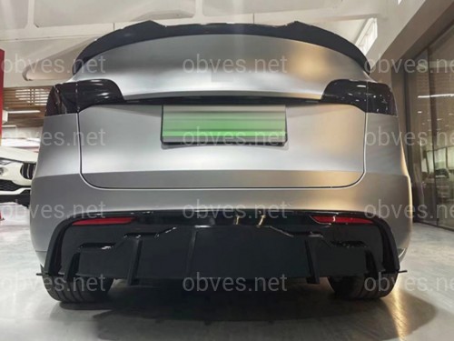 Комплект обвеса Tesla Model Y 2020- ABS пластик, цвет черный глянец Комплект обвеса Tesla Model Y 2020- ABS пластик, цвет черный глянец