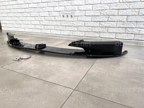 Юбка переднего бампера юбка M performance BMW 3 series F30 F31 2012-2018 абс пластик, черный глянец Юбка переднего бампера юбка M performance BMW 3 series F30 F31 2012-2018 абс пластик, черный глянец