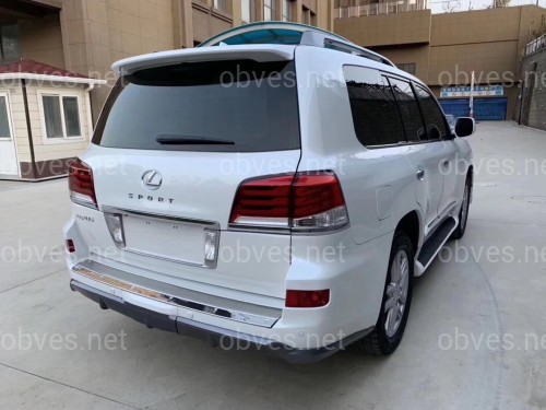 Обвес юбки бамперов F-SPORT для Lexus LX 570 рестайлинг 2012+, цвет белый Обвес юбки бамперов F-SPORT для Lexus LX 570 рестайлинг 2012+, цвет белый