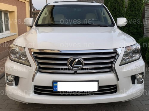 Решетка радиатора под камеру 53101-60919  Lexus LX 570 рестайлинг 2012-2015