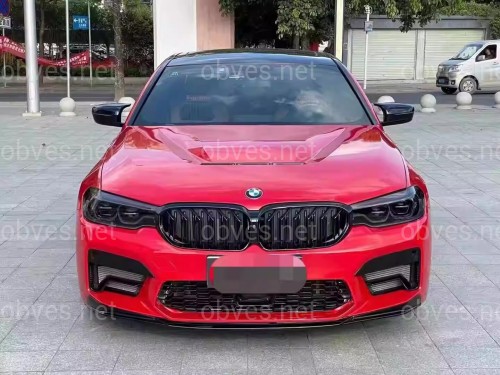 Накладка переднего бампера Competition style BMW 5 series G30 G31 ТОЛЬКО К БАМПЕРУ В СТИЛЕ M5 F90 LCI 2020+ , черный глянец