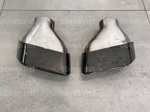 Насадки на выхлопные трубы M Perfomance BMW G30 / G31 2017-2023 черные