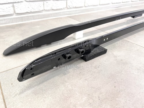 Рейлинги на крышу Toyota Land Cruiser Prado 150 2009-2023 качество оригинала (алюминий 2шт.) ЦВЕТ ЧЕРНЫЙ Рейлинги на крышу Toyota Land Cruiser Prado 150 2009-2023 качество оригинала (алюминий 2шт.) ЦВЕТ ЧЕРНЫЙ