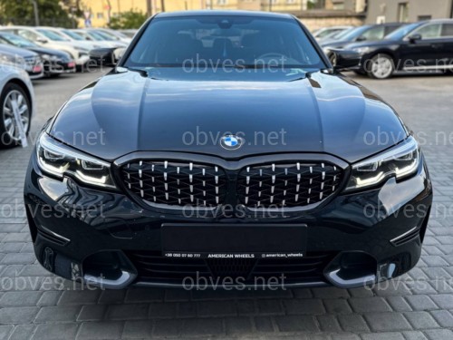 Решетка радиатора Diamond BMW 3 Series G20 G21 2019-2022 черная с хромом