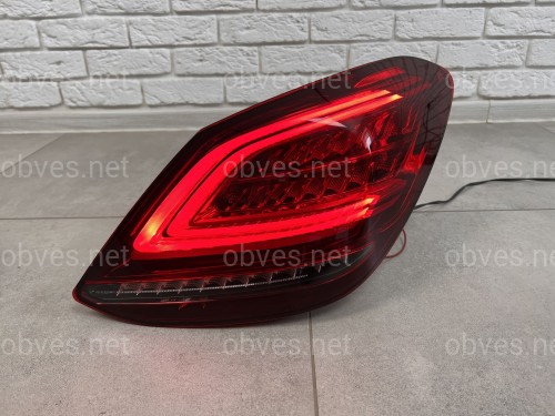 Задние LED фонари рестайлинг 2019+ для Mercedes-Benz C-class W205 2015-2021 2шт.