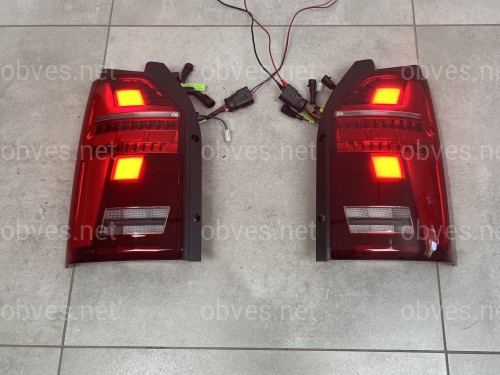 Задние LED фонари стиль Multivan T6.1 2020+ для Volkswagen T6 2015-2019 ляда 2шт.