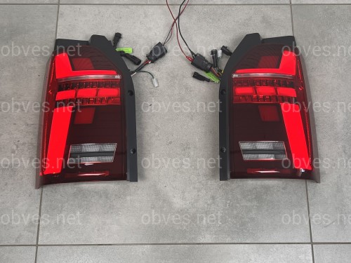 Задние LED фонари стиль Multivan T6.1 2020+ для Volkswagen T6 2015-2019 ляда 2шт.