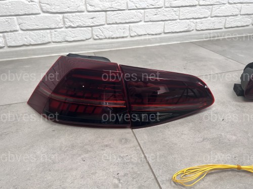 Задние LED фонари стопы Volkswagen Golf 7.5 хетчбек 2017-2021