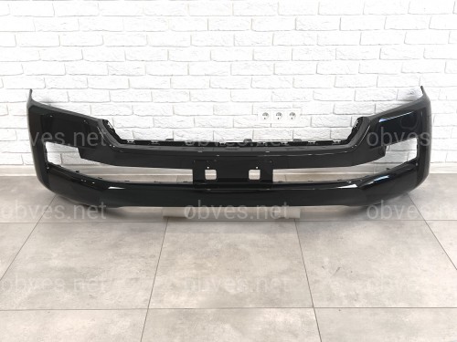 Бампер передний Toyota Land Cruiser 200 2015-2022, цвет черный 202