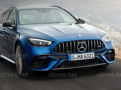 Передний бампер в стиле C63 AMG для Mercedes-Benz C-class W206 2021- Передний бампер в стиле C63 AMG для Mercedes-Benz C-class W206 2021-