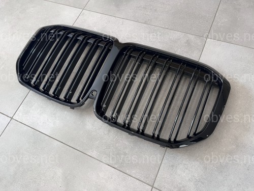 Решетка радиатора ноздри M-Look для BMW X7 G07 2019-2022 черный глянец