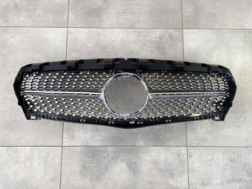 Решетка радиатора Diamond Silver для Mercedes CLA-Class W117 2013-2015