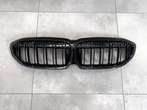 Решетка радиатора ноздри M-Look для BMW 3 Series G20 / G21 2018-2022 черный глянец Решетка радиатора ноздри M-Look для BMW 3 Series G20 / G21 2018-2022 черный глянец