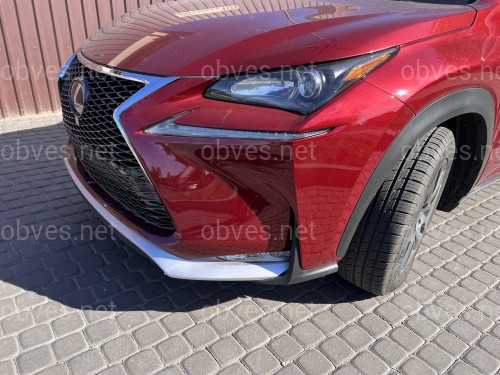 Бампер передний F-Sport Lexus NX 2014-2016 (бампер, юбка, решетка, хром)