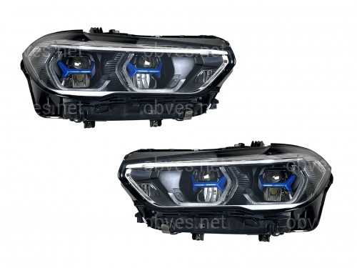 Фары Laser BMW X5 G05 F95 / X6 G06 F96 до рестайлинга 2018-2022 2шт. комплектные с блоками