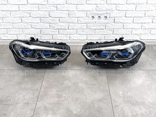 Фары Laser BMW X5 G05 F95 / X6 G06 F96 до рестайлинга 2018-2022 2шт. комплектные с блоками