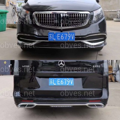 Обвес Maybach (передний / задний бампер, решетка) Mercedes V Class Vito Metris W447 2014-2023 Обвес Maybach (передний / задний бампер, решетка) Mercedes V Class Vito Metris W447 2014-2023