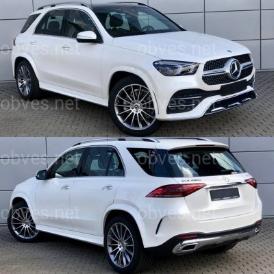 Обвес AMG Line Mercedes GLE V167 2019-2022  (решетка, передний / задний бампера)