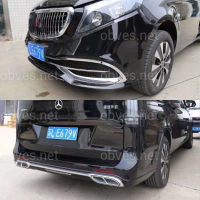 Обвес Maybach (передний / задний бампер, решетка) Mercedes V Class Vito Metris W447 2014-2023 Обвес Maybach (передний / задний бампер, решетка) Mercedes V Class Vito Metris W447 2014-2023