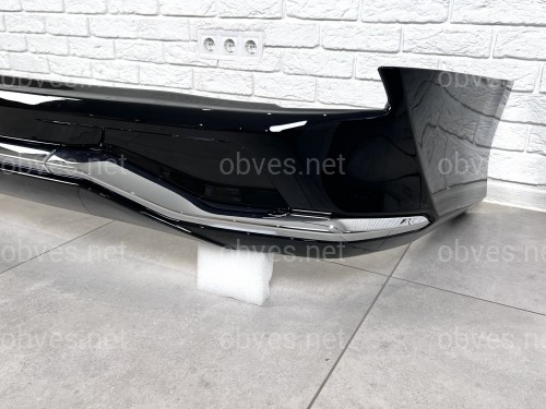 Обвес юбка заднего бампера Lexus LX 570 2015-2022 цвет черный 202