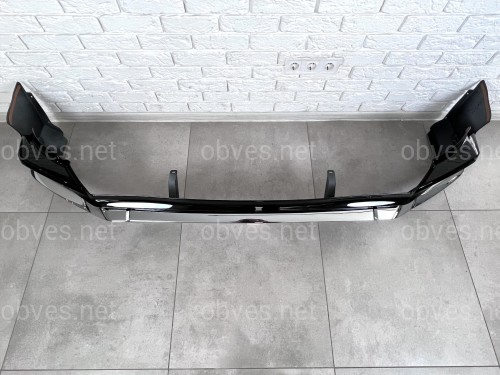 Обвес юбка переднего бампера Lexus LX 570 2015-2022 цвет черный 202