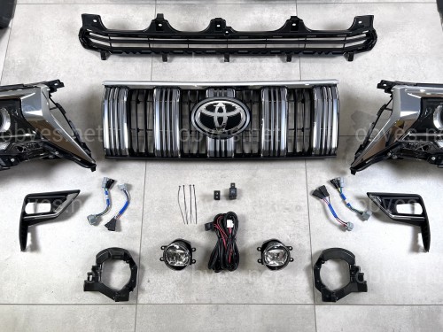 Обвес комплект рестайлинга Toyota Land Cruiser Prado 150 в 2018+