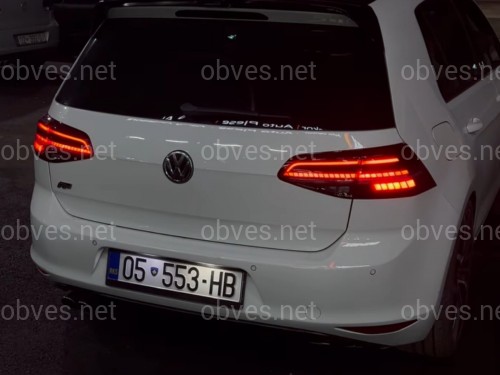 Задние LED фонари стопы Volkswagen Golf 7.5 хетчбек 2017-2021