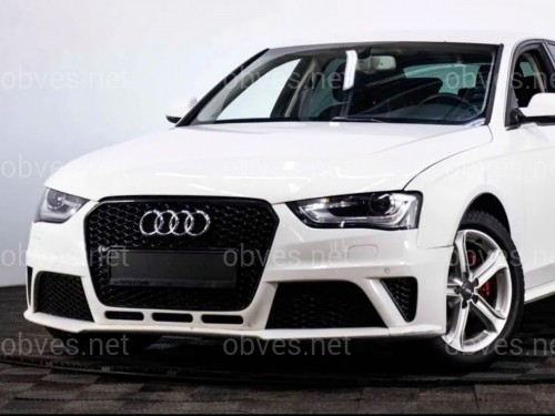 Бампер передний в сборе стиль RS4 для Audi A4 B8 2012-2015 Бампер передний в сборе стиль RS4 для Audi A4 B8 2012-2015