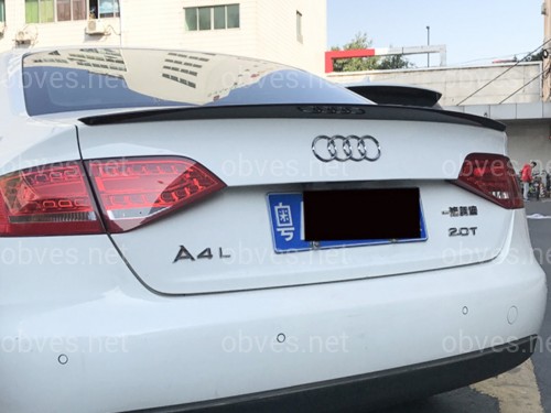 Спойлер лип на багажник Audi A4 B8 2008-2015 ABS пластик, цвет черный глянец Спойлер лип на багажник Audi A4 B8 2008-2015 ABS пластик, цвет черный глянец