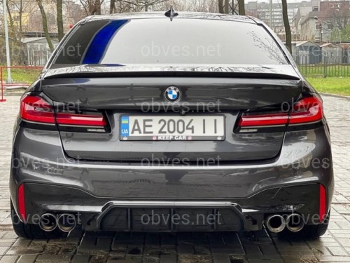 Диффузор накладка заднего бампера M5 style F90 для BMW 5 series G30 2017- К БАМПЕРУ М ПАКЕТ, черный глянец Диффузор накладка заднего бампера M5 style F90 для BMW 5 series G30 2017- К БАМПЕРУ М ПАКЕТ, черный глянец