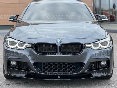 Юбка переднего бампера юбка M performance BMW 3 series F30 F31 2012-2018 абс пластик, черный глянец Юбка переднего бампера юбка M performance BMW 3 series F30 F31 2012-2018 абс пластик, черный глянец