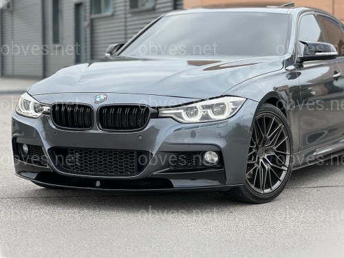 Юбка переднего бампера юбка M performance BMW 3 series F30 F31 2012-2018 абс пластик, черный глянец Юбка переднего бампера юбка M performance BMW 3 series F30 F31 2012-2018 абс пластик, черный глянец