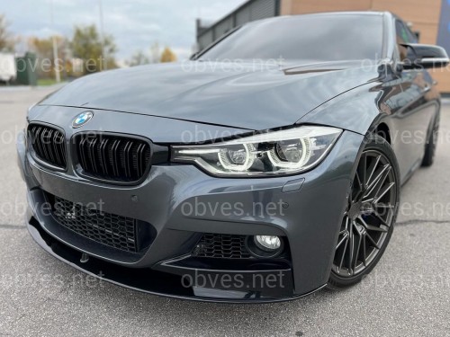 Юбка переднего бампера юбка M performance BMW 3 series F30 F31 2012-2018 абс пластик, черный глянец Юбка переднего бампера юбка M performance BMW 3 series F30 F31 2012-2018 абс пластик, черный глянец