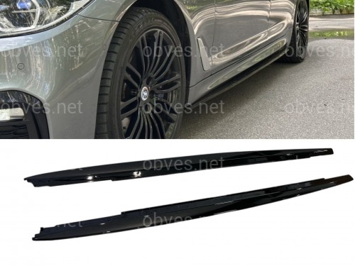 Лезвия под пороги M-Perfomance BMW 5 series G30 G31 2017- 2шт. черный глянец Лезвия под пороги M-Perfomance BMW 5 series G30 G31 2017- 2шт. черный глянец