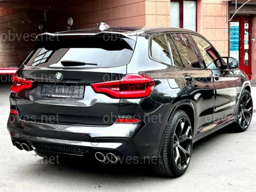 Спойлер на крышку багажника Х3M F97 стиль BMW X3 G01 2018- черный глянец