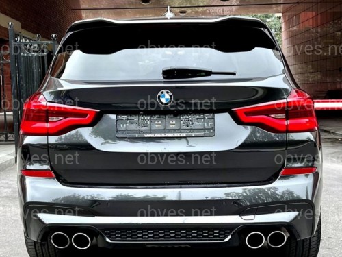 Спойлер на крышку багажника Х3M F97 стиль BMW X3 G01 2018- черный глянец